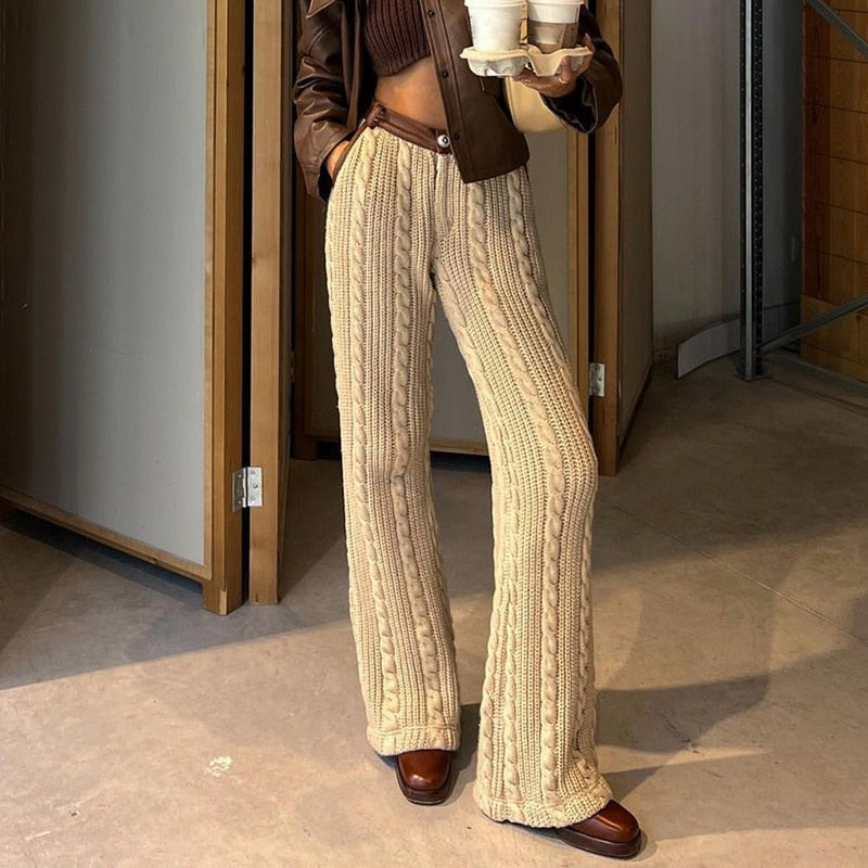 Knitted Loose Pants