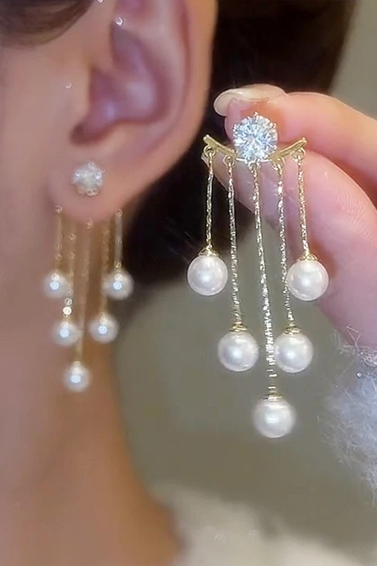 Pearl Zest Tassel Earrings