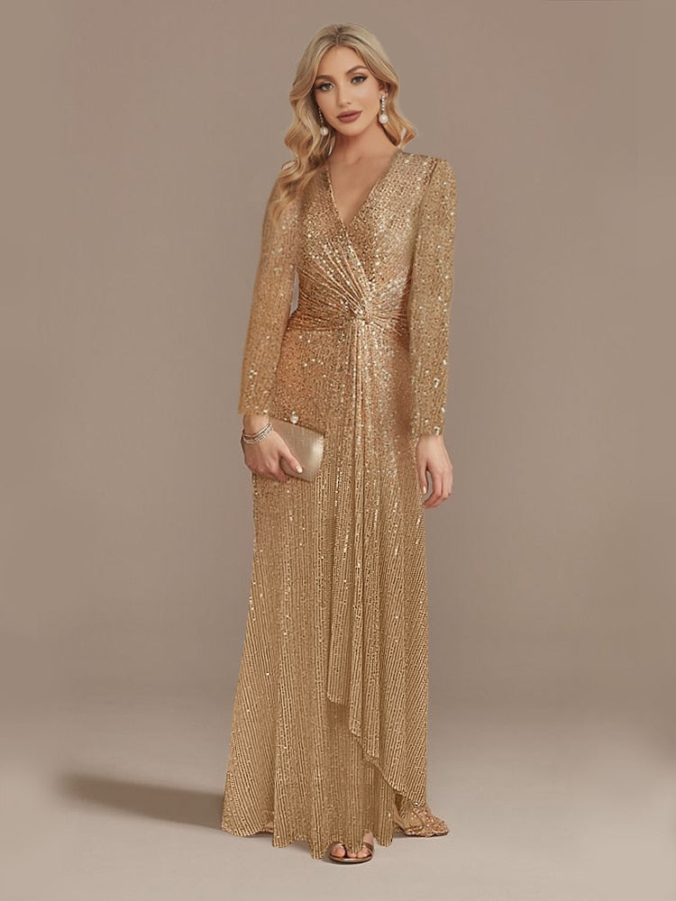 robyn sequin maxi dress AllSaints Robyn Embellished Recycled-polyester Maxi Dress in Black