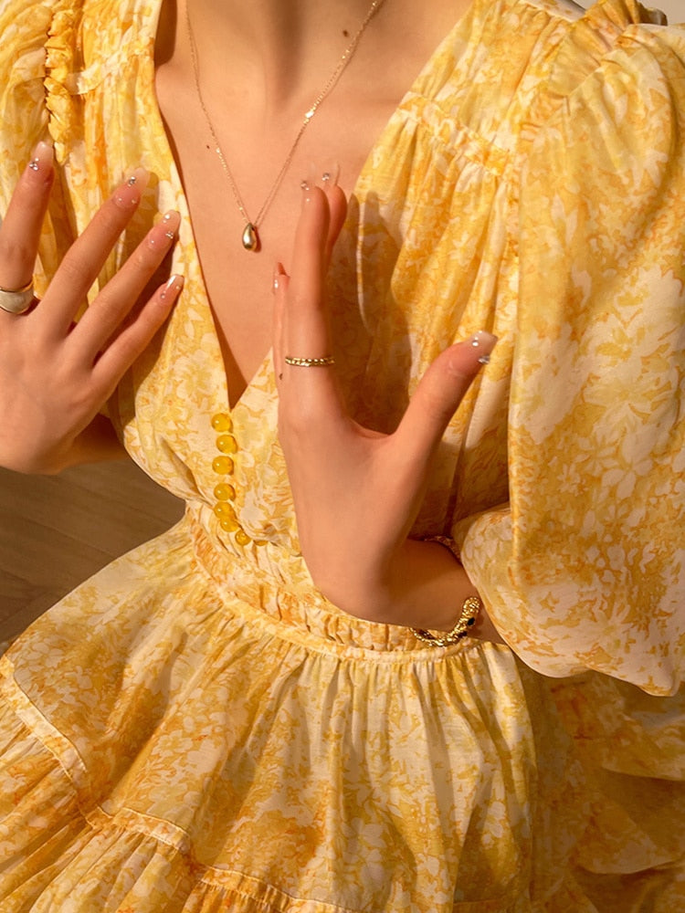 Yellow Blossom Dress