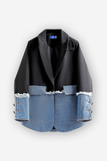Loose Patchwork Coat